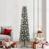 Vidaxl kunstkerstboom met 300 led groen 210 cm pvc en plastic en staal