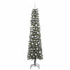 Vidaxl kunstkerstboom met 300 led groen 210 cm pvc en plastic en staal