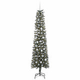 Vidaxl kunstkerstboom met 300 led groen 210 cm pvc en plastic en staal - afbeelding 3