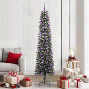 Vidaxl kunstkerstboom met 300 led groen 210 cm pvc en plastic en staal - afbeelding 1