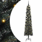 Vidaxl kunstkerstboom met 300 led groen 240 cm pvc en plastic en staal - afbeelding 2