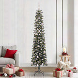 Vidaxl kunstkerstboom met 300 led groen 240 cm pvc en plastic en staal - afbeelding 1
