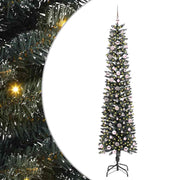 Vidaxl kunstkerstboom met 300 led groen 240 cm pvc en plastic en staal - afbeelding 2
