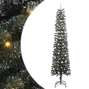 Vidaxl kunstkerstboom met 300 led groen 240 cm pvc en plastic en staal - afbeelding 2