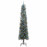 Vidaxl kunstkerstboom met 300 led groen 240 cm pvc en plastic en staal - afbeelding 3