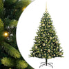 Vidaxl kunstkerstboom met scharnier 150 leds groen 120 cm pvc en pe