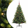 Vidaxl kunstkerstboom met scharnier 150 leds groen 150 cm pvc en pe
