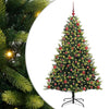Vidaxl kunstkerstboom met scharnier 300 leds groen 180 cm pvc en pe
