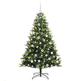 Vidaxl kunstkerstboom met scharnier 300 leds groen 180 cm pvc en pe - afbeelding 3