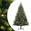 Vidaxl kunstkerstboom met scharnier 300 leds groen 180 cm pvc en pe