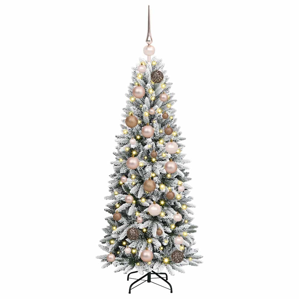 Vidaxl kunstkerstboom wit 120 cm pvc en plastic en staal en pe