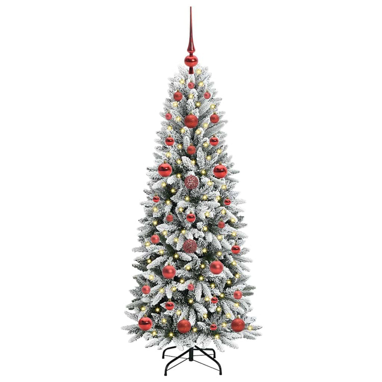 Vidaxl kunstkerstboom wit 120 cm pvc en plastic en staal en pe