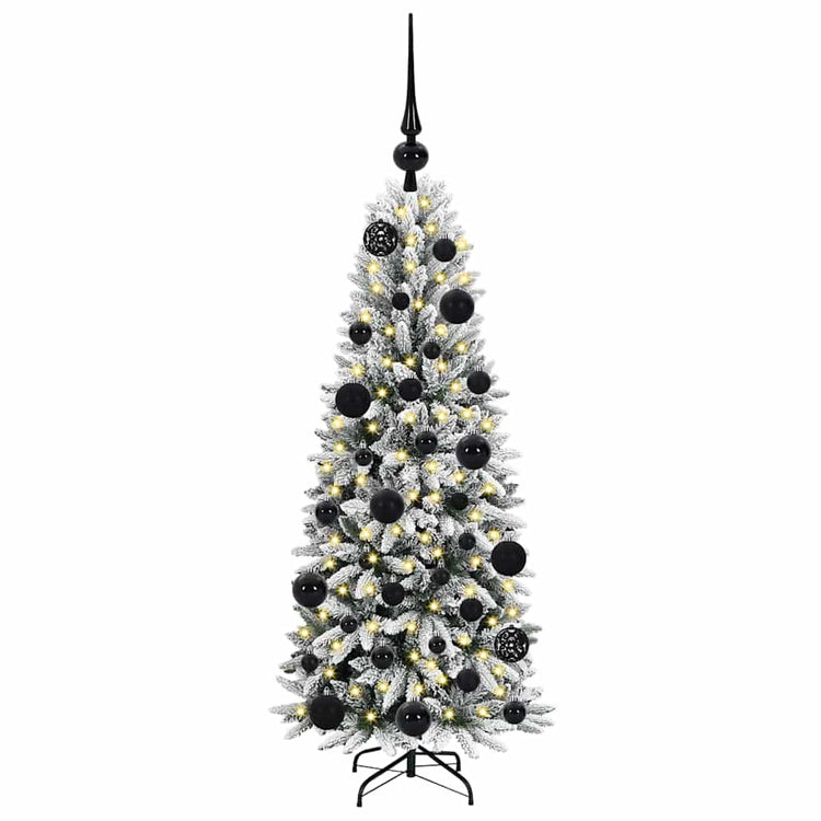Vidaxl kunstkerstboom wit 120 cm pvc en plastic en staal en pe