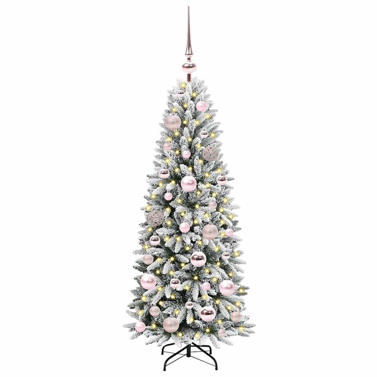 Vidaxl kunstkerstboom wit 120 cm pvc en plastic en staal en pe
