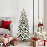 Vidaxl kunstkerstboom wit 120 cm pvc en plastic en staal en pe - afbeelding 1