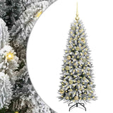 Vidaxl kunstkerstboom wit 120 cm pvc en plastic en staal en pe - afbeelding 2
