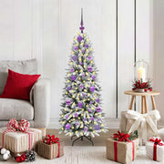 Vidaxl kunstkerstboom wit 120 cm pvc en plastic en staal en pe - afbeelding 1