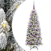 Vidaxl kunstkerstboom wit 120 cm pvc en plastic en staal en pe - afbeelding 2