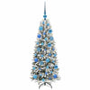 Vidaxl kunstkerstboom wit 120 cm pvc en plastic en staal en pe