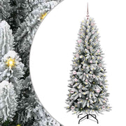 Vidaxl kunstkerstboom wit 150 cm pvc en plastic en staal en pe - afbeelding 1