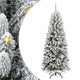Vidaxl kunstkerstboom wit 150 cm pvc en plastic en staal en pe