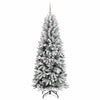 Vidaxl kunstkerstboom wit 150 cm pvc en plastic en staal en pe