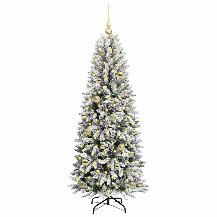 Vidaxl kunstkerstboom wit 150 cm pvc en plastic en staal en pe