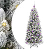 Vidaxl kunstkerstboom wit 150 cm pvc en plastic en staal en pe