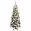 Vidaxl kunstkerstboom wit 180 cm pvc en plastic en staal en pe