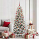 Vidaxl kunstkerstboom wit 180 cm pvc en plastic en staal en pe