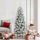 Vidaxl kunstkerstboom wit 180 cm pvc en plastic en staal en pe