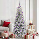Vidaxl kunstkerstboom wit 180 cm pvc en plastic en staal en pe