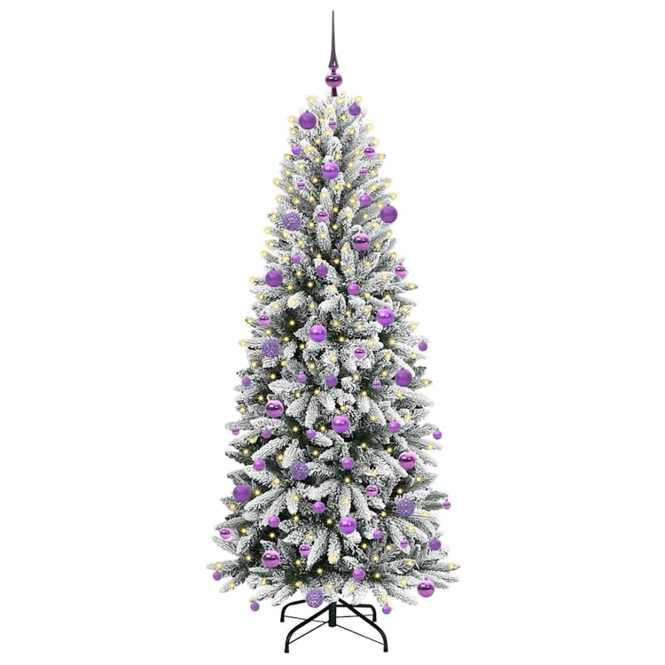 Vidaxl kunstkerstboom wit 180 cm pvc en plastic en staal en pe