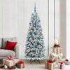 Vidaxl kunstkerstboom wit 180 cm pvc en plastic en staal en pe