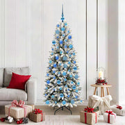 Vidaxl kunstkerstboom wit 180 cm pvc en plastic en staal en pe - afbeelding 1