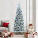 Vidaxl kunstkerstboom wit 180 cm pvc en plastic en staal en pe