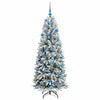Vidaxl kunstkerstboom wit 180 cm pvc en plastic en staal en pe