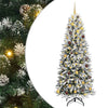 Vidaxl kunstkerstboom wit 210 cm pvc en plastic en staal en pe