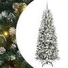 Vidaxl kunstkerstboom wit 210 cm pvc en plastic en staal en pe