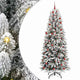 Vidaxl kunstkerstboom wit 210 cm pvc en plastic en staal en pe