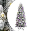 Vidaxl kunstkerstboom wit 210 cm pvc en plastic en staal en pe