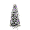 Vidaxl kunstkerstboom wit 240 cm pvc en plastic en staal en pe