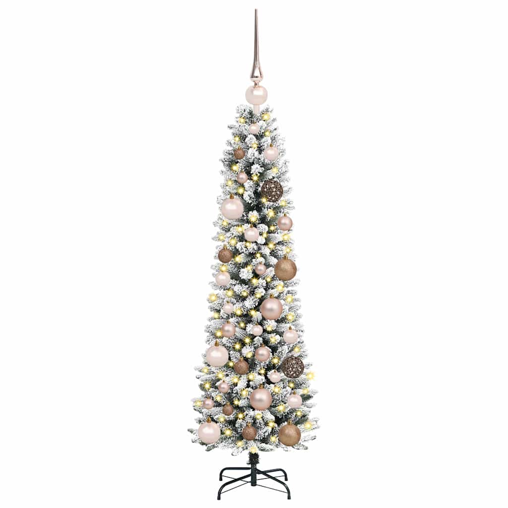 Vidaxl kunstkerstboom met 150 led wit 120 cm pvc en metaal en plastic