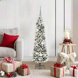 Vidaxl kunstkerstboom met 150 led wit 120 cm pvc en metaal en plastic - afbeelding 1