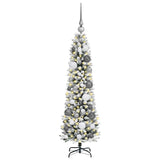 Vidaxl kunstkerstboom met 150 led wit 120 cm pvc en metaal en plastic - afbeelding 3