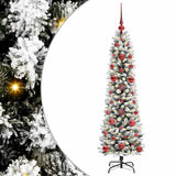 Vidaxl kunstkerstboom wit 120 cm pvc en metaal en plastic - afbeelding 2