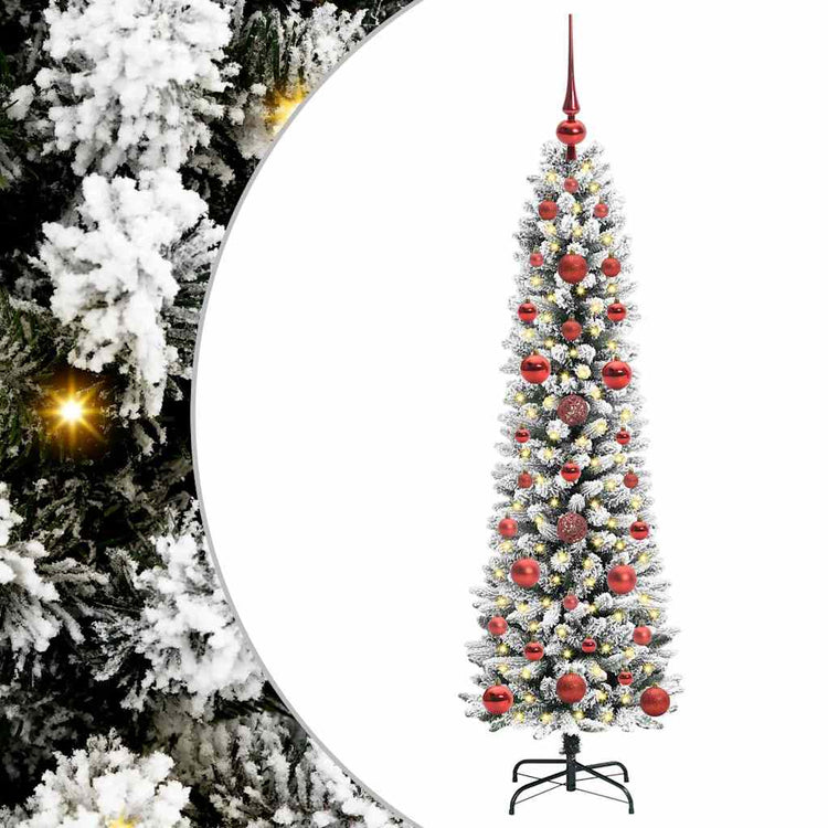 Vidaxl kunstkerstboom wit 120 cm pvc en metaal en plastic