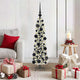 Vidaxl kunstkerstboom wit 120 cm pvc en metaal en plastic