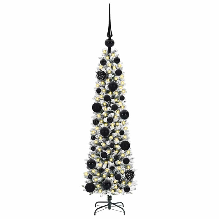 Vidaxl kunstkerstboom wit 120 cm pvc en metaal en plastic