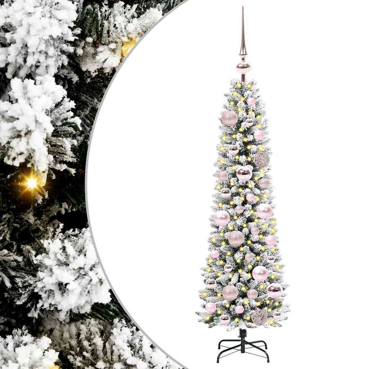 Vidaxl kunstkerstboom wit 120 cm pvc en metaal en plastic